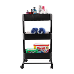 Casa si Gradina - Mobilier - Biblioteci si rafturi - Etajere - Etajera mobila, negru, VERNON - Infinity.ro