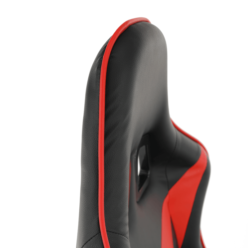 Casa si Gradina - Mobilier - Scaune si fotolii - Scaune - Scaun de birou / joc cu difuzoare Bluetooth, negru / rosu, CARPI - Infinity.ro