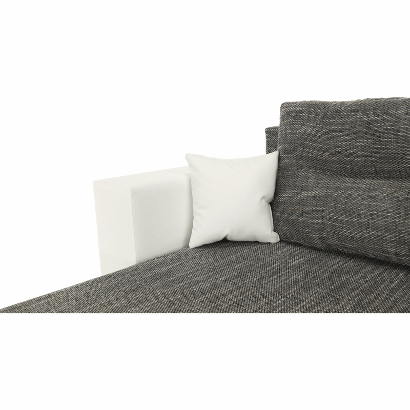 Casa si Gradina - Mobilier - Canapele si coltare - Coltare - Coltar reversibil, alb/gri maroniu, ESSEN - Infinity.ro