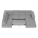 Casa si Gradina - Mobilier - Canapele si coltare - Coltare - Coltar, gri deschis, model stanga, AMARETO U - Infinity.ro