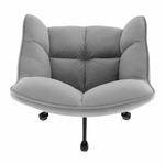 Casa si Gradina - Mobilier - Scaune si fotolii - Scaune - Fotoliu de birou, material catifea gri  /metal, HAGRID - Infinity.ro