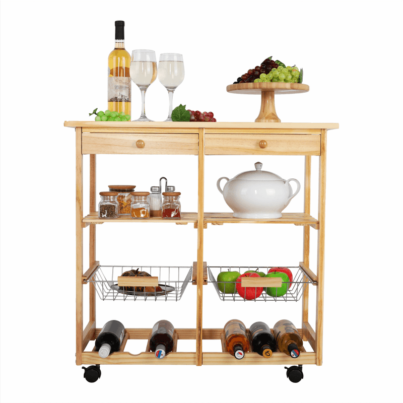 Casa si Gradina - Mobilier - Mese si birouri - Masute de cafea - Masuta de servire, natural, LUMBER - Infinity.ro