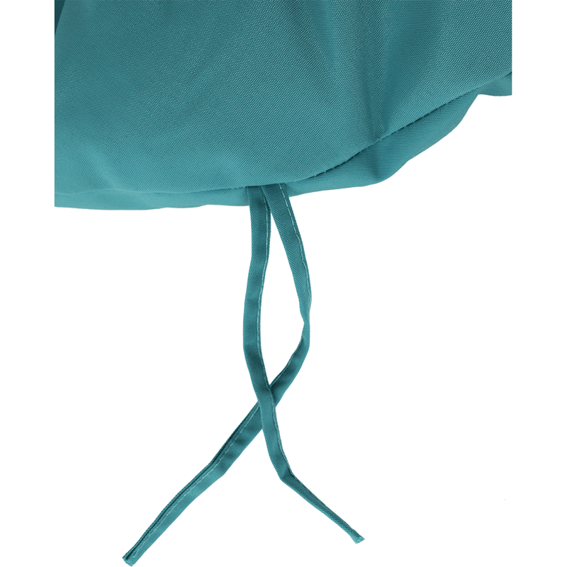Casa si Gradina - Gradina si terasa - Mobilier exterior - Canapele si fotolii gradina - Fotoliu rotativ cu perna, alb/petrol albastru, TRISS - Infinity.ro