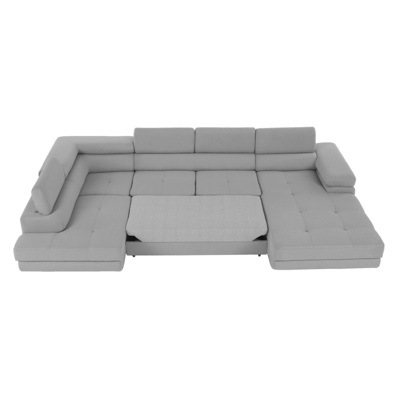 Casa si Gradina - Mobilier - Canapele si coltare - Coltare - Coltar, gri deschis, model stanga, AMARETO U - Infinity.ro