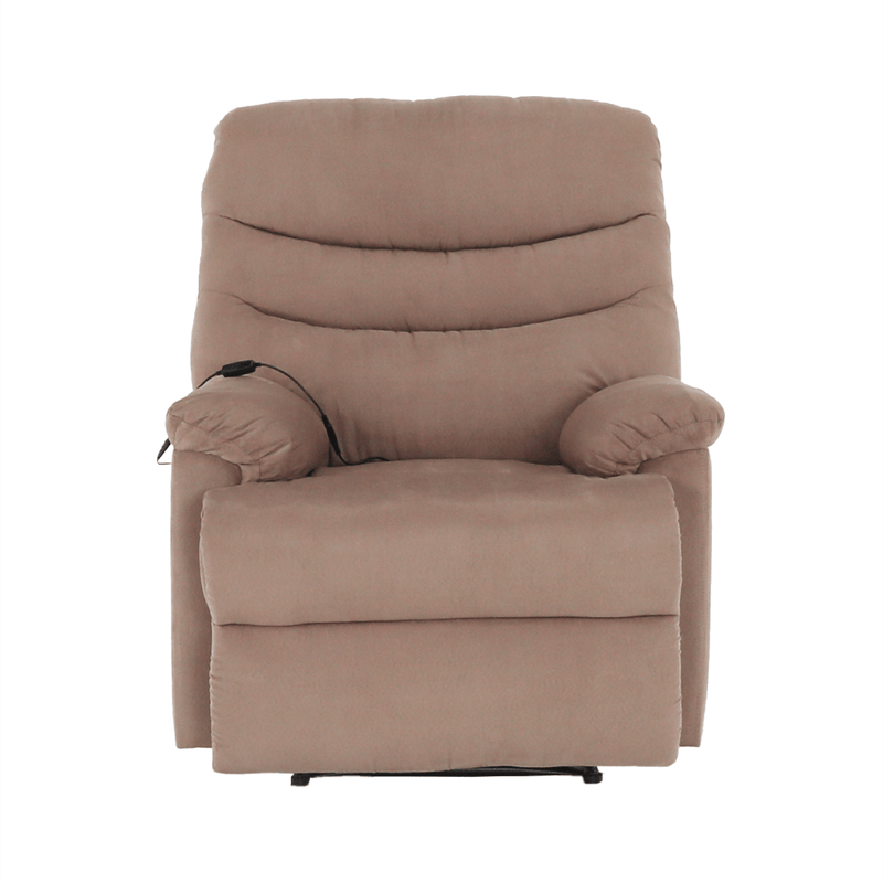 Ingrijire personala si Cosmetice - Sanatate si wellness - Articole wellness - Fotolii de masaj - Fotoliu reglabil masaj, material textil grej TAUPE, LAMBERT - Infinity.ro