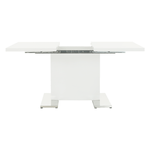 Casa si Gradina - Mobilier - Mese si birouri - Mese bucatarie si dining - Masa dining, alba HG, 120-160x80 cm, IRAKOL - Infinity.ro