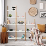 Casa si Gradina - Mobilier - Biblioteci si rafturi - Etajere - Etajera, alb/bambus, GAPA TYP 3 - Infinity.ro
