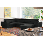 Casa si Gradina - Mobilier - Canapele si coltare - Coltare - Coltar, gri inchis, model dreapta, SEGORIA ROH U - Infinity.ro