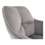 Casa si Gradina - Mobilier - Scaune si fotolii - Scaune - Fotoliu de birou, material catifea gri  /metal, HAGRID - Infinity.ro