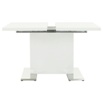 Casa si Gradina - Mobilier - Mese si birouri - Mese bucatarie si dining - Masa dining, alba HG, 120-160x80 cm, IRAKOL - Infinity.ro