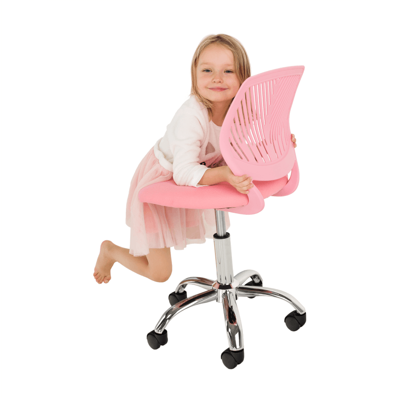 Casa si Gradina - Mobilier - Scaune si fotolii - Scaune - Scaun rotativ, SELVA, roz/crom - Infinity.ro