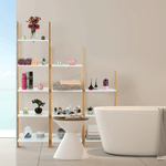 Casa si Gradina - Mobilier - Biblioteci si rafturi - Etajere - Etajera, alb/bambus, GAPA TYP 3 - Infinity.ro