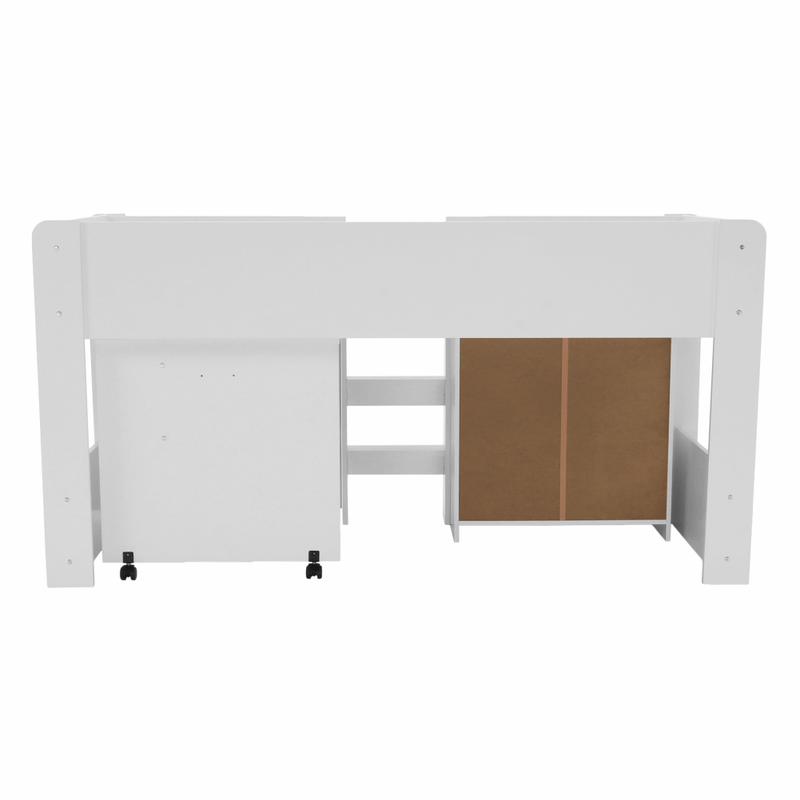 Casa si Gradina - Mobilier - Mobilier copii - Patuturi copii - Pat combinat pentru camera copiilor, alb, FANY - Infinity.ro