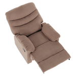 Ingrijire personala si Cosmetice - Sanatate si wellness - Articole wellness - Fotolii de masaj - Fotoliu reglabil masaj, material textil grej TAUPE, LAMBERT - Infinity.ro