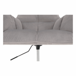 Casa si Gradina - Mobilier - Scaune si fotolii - Scaune - Fotoliu de birou, material catifea gri  /metal, HAGRID - Infinity.ro