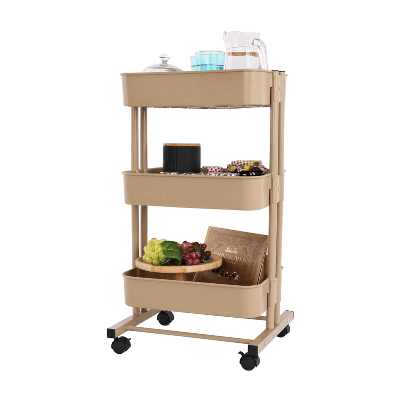 Casa si Gradina - Mobilier - Biblioteci si rafturi - Etajere - Etajera mobila, sampanie, VERNON - Infinity.ro