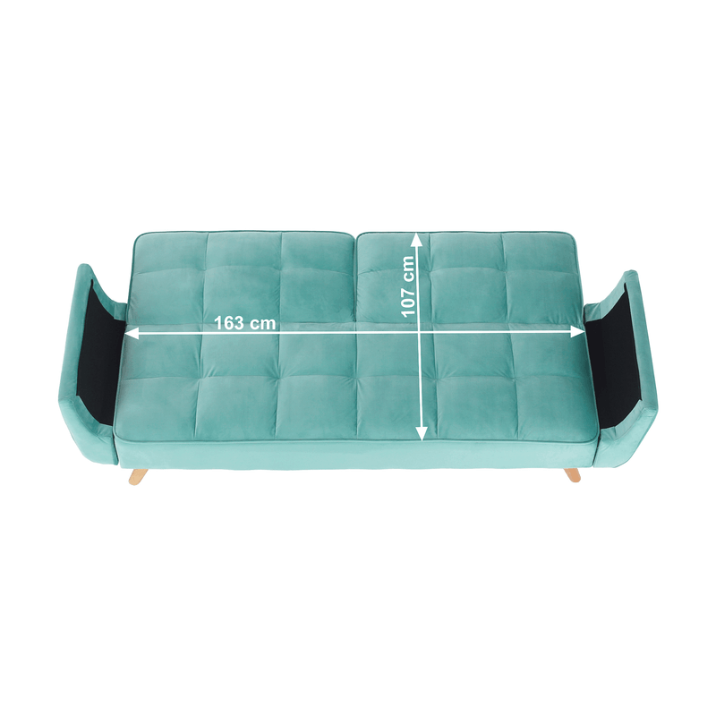 Casa si Gradina - Mobilier - Canapele si coltare - Canapele - Canapea extensibila, neo menta/stejar, FILEMA - Infinity.ro