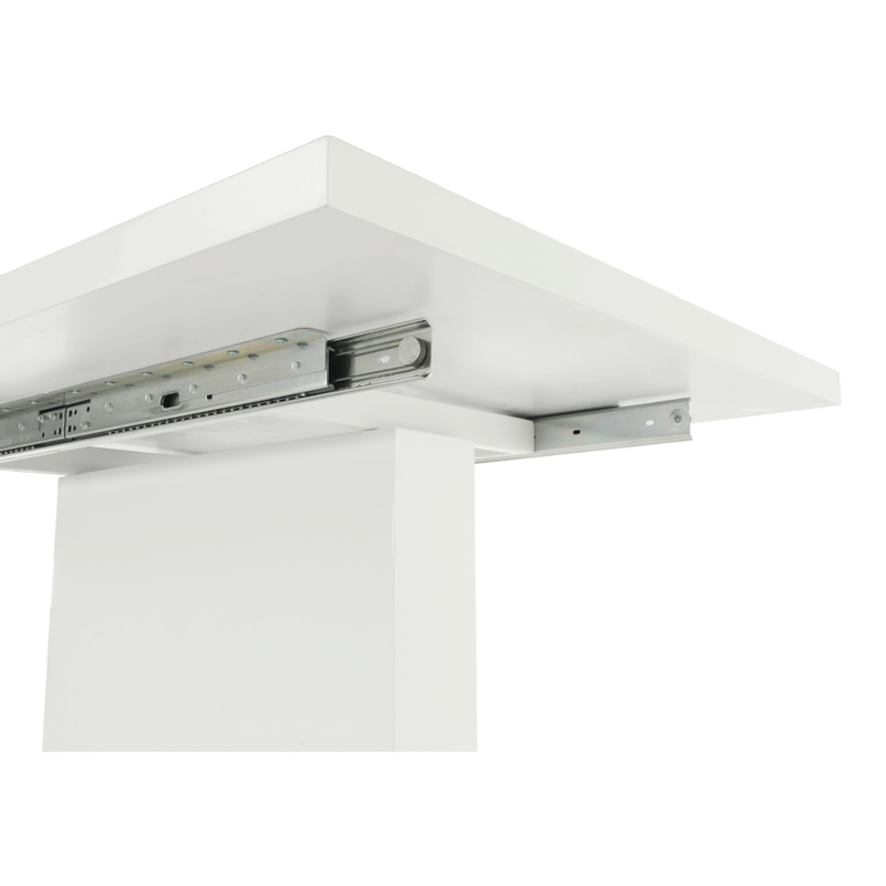 Casa si Gradina - Mobilier - Mese si birouri - Mese bucatarie si dining - Masa dining, alba HG, 120-160x80 cm, IRAKOL - Infinity.ro