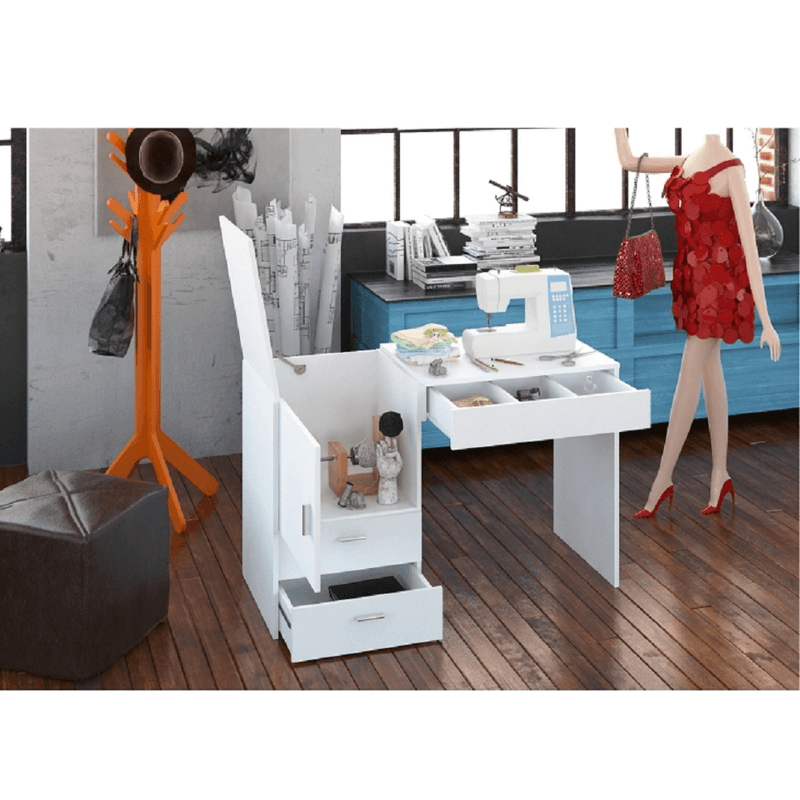 Casa si Gradina - Mobilier - Mese si birouri - Birouri - Masa multifunctionala/masa pentru croitori, alb, TAILOR - Infinity.ro