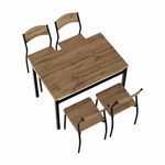 Casa si Gradina - Mobilier - Seturi de mobilier - Seturi mese si scaune - Set de luat masa 1 + 4, stejar artizanal, AMANDA - Infinity.ro