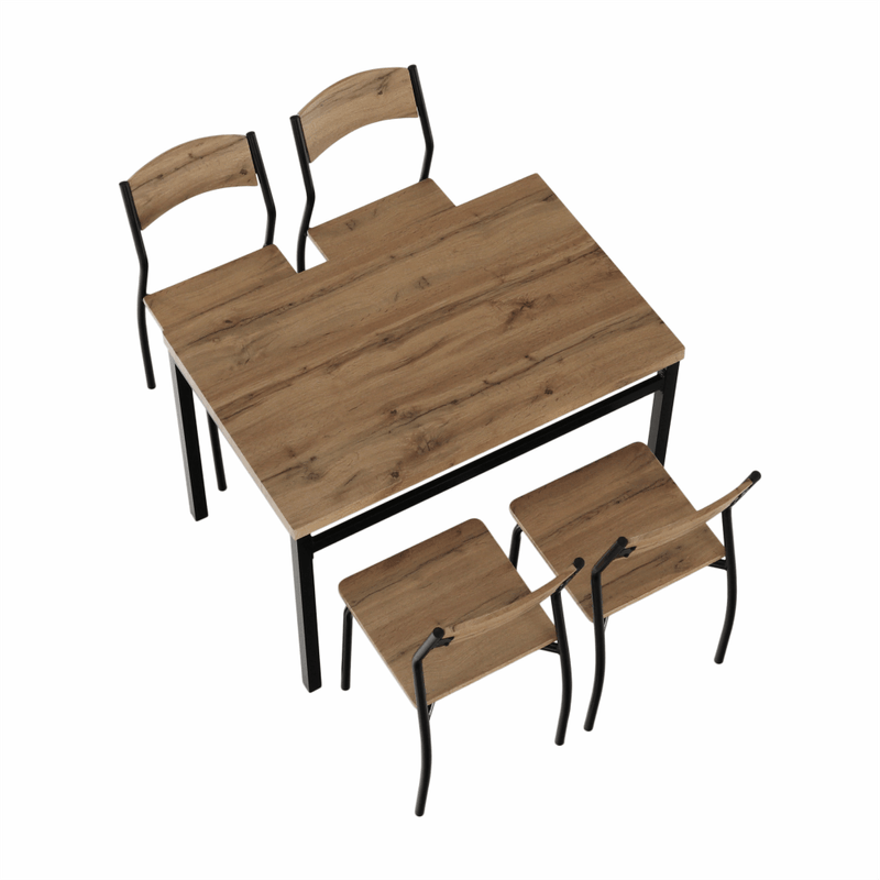 Casa si Gradina - Mobilier - Seturi de mobilier - Seturi mese si scaune - Set de luat masa 1 + 4, stejar artizanal, AMANDA - Infinity.ro