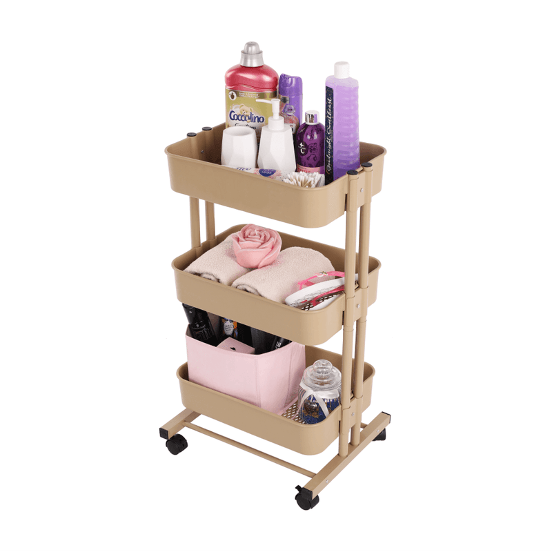 Casa si Gradina - Mobilier - Biblioteci si rafturi - Etajere - Etajera mobila, sampanie, VERNON - Infinity.ro