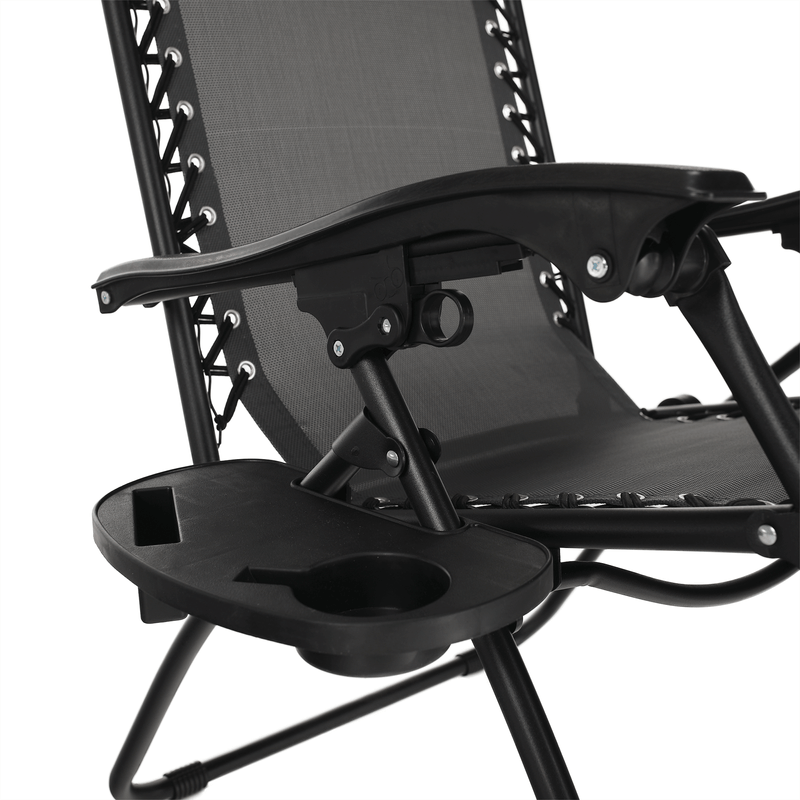 Casa si Gradina - Gradina si terasa - Mobilier exterior - Scaune si sezlonguri gradina - Set de 2 scaune reglabile de gradina, gri, KASPIAN - Infinity.ro