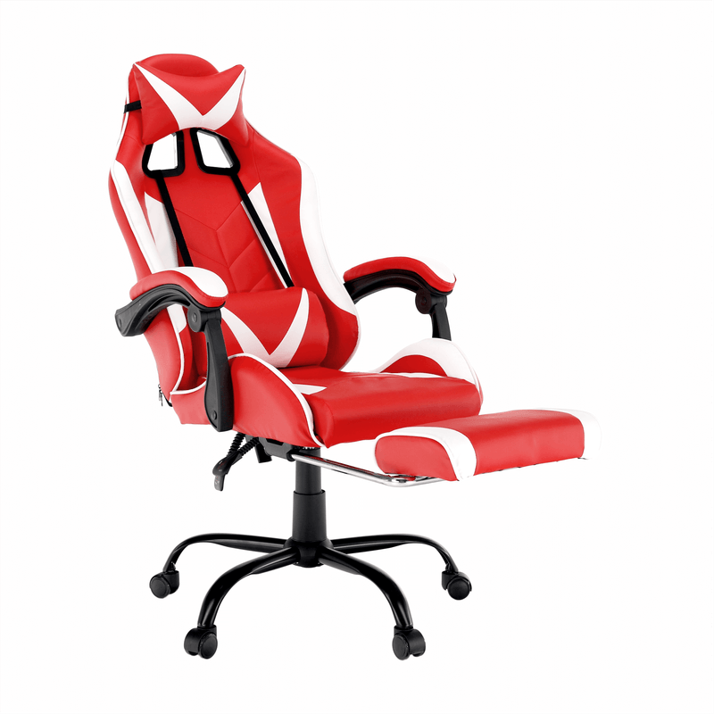 Casa si Gradina - Mobilier - Scaune si fotolii - Fotolii - Fotoliu birou/gaming, negru/alb/rosu, OZGE NEW - Infinity.ro