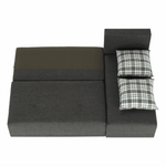 Casa si Gradina - Mobilier - Canapele si coltare - Coltare - Coltar, gri/model, dreapta, MEXX - Infinity.ro