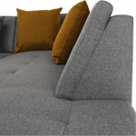 Casa si Gradina - Mobilier - Canapele si coltare - Canapele - Canapea, gri/mustar, model dreapta, BELLIS U - Infinity.ro