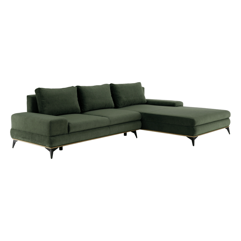 Casa si Gradina - Mobilier - Canapele si coltare - Canapele - Canapea, verde, model stanga, SELBY - Infinity.ro