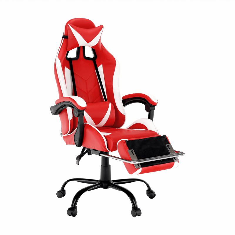 Casa si Gradina - Mobilier - Scaune si fotolii - Fotolii - Fotoliu birou/gaming, negru/alb/rosu, OZGE NEW - Infinity.ro
