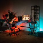Casa si Gradina - Mobilier - Scaune si fotolii - Scaune - Scaun de birou / joc, albastru / rosu, SPIDEX - Infinity.ro