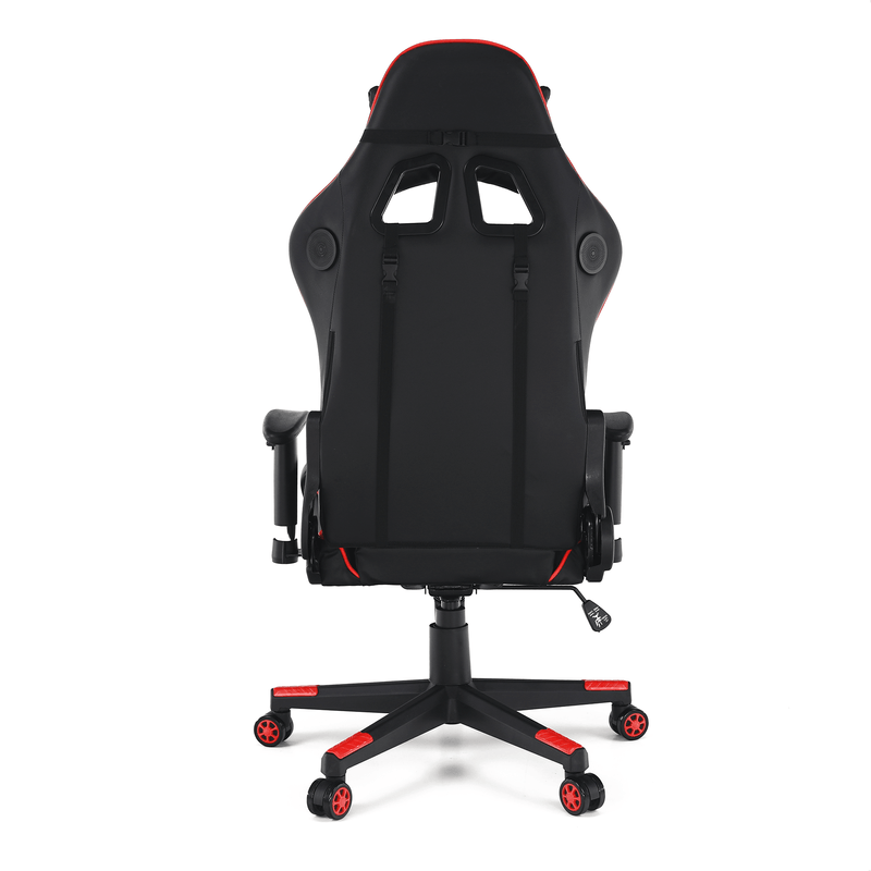 Casa si Gradina - Mobilier - Scaune si fotolii - Scaune - Scaun de birou / joc cu difuzoare Bluetooth, negru / rosu, CARPI - Infinity.ro
