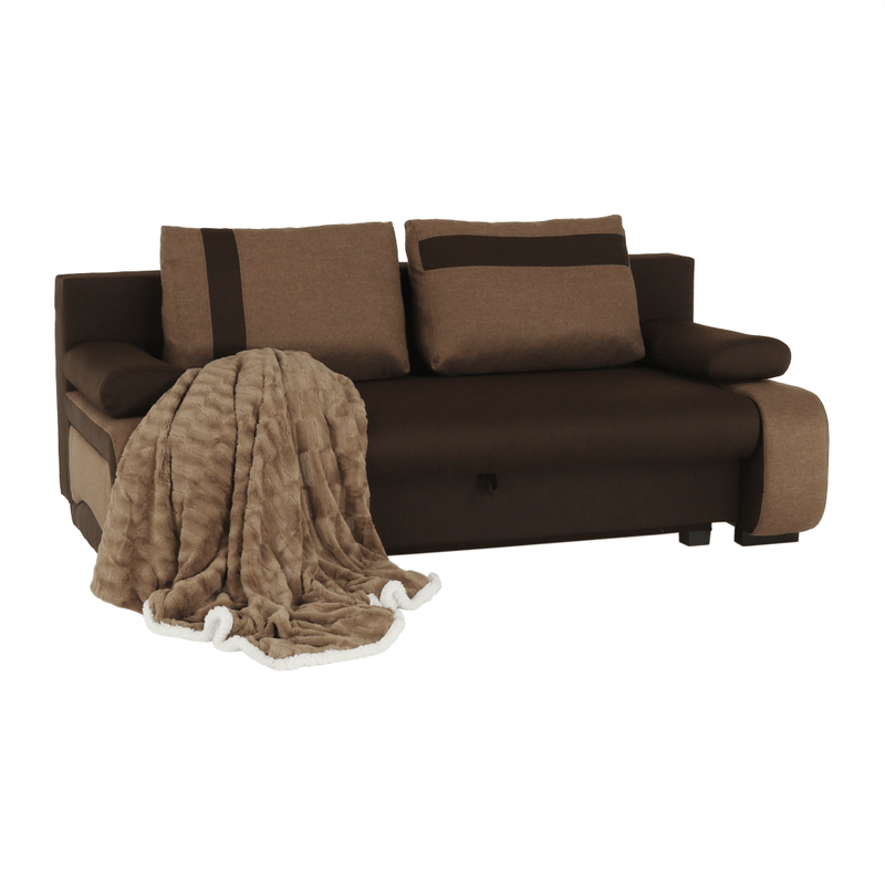 Casa si Gradina - Mobilier - Canapele si coltare - Coltare - Coltar extensibil, ciocolatiu/maro deschis, BOLIVIA - Infinity.ro