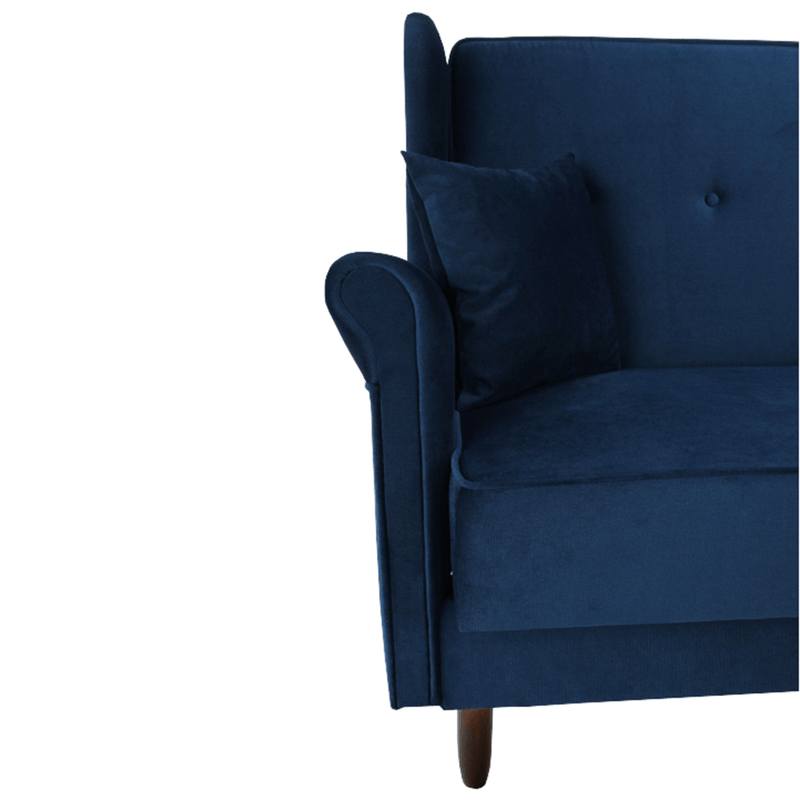 Casa si Gradina - Mobilier - Canapele si coltare - Coltare - Coltar extensibil, material textil albastru, COLUMBUS - Infinity.ro