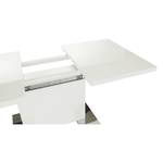 Casa si Gradina - Mobilier - Mese si birouri - Mese bucatarie si dining - Masa dining, alba HG, 120-160x80 cm, IRAKOL - Infinity.ro