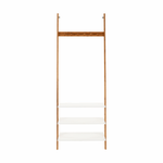 Casa si Gradina - Mobilier - Organizare si depozitare - Cuiere - Cuier cu rafturi, alb/bambus, MARIKE TYP 2 - Infinity.ro
