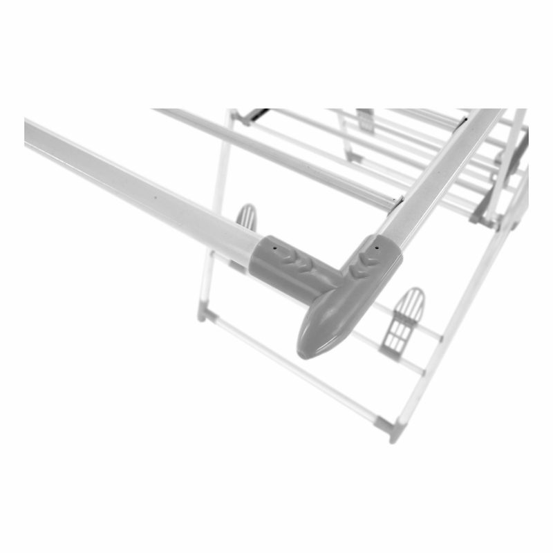 Market - Spalare si intretinere rufe - Uscatoare de rufe si accesorii - Uscator de haine, alb/gri, ELFY - Infinity.ro
