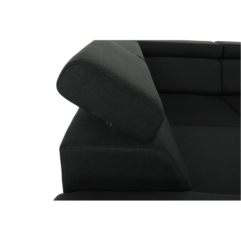 Casa si Gradina - Mobilier - Canapele si coltare - Coltare - Coltar, gri inchis, model dreapta, SEGORIA ROH U - Infinity.ro