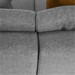 Casa si Gradina - Mobilier - Canapele si coltare - Canapele - Canapea, gri/mustar, model stanga, BELLIS U - Infinity.ro