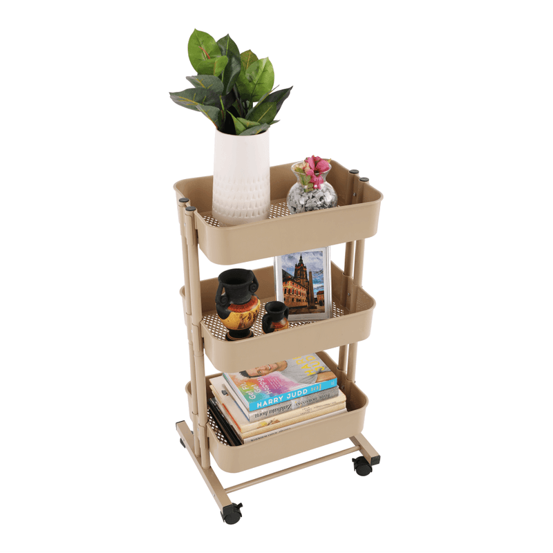 Casa si Gradina - Mobilier - Biblioteci si rafturi - Etajere - Etajera mobila, sampanie, VERNON - Infinity.ro