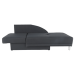 Casa si Gradina - Mobilier - Canapele si coltare - Coltare - Coltar extensibil, material textil gri-negru, stanga, LAUREL - Infinity.ro