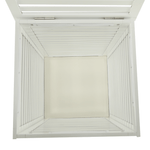Casa si Gradina/Sanitare/Suporturi si accesorii baie/Accesorii baie - Cos de rufe, bambus lacuit/alb/bej, BASKET - Infinity.ro