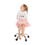 Casa si Gradina - Mobilier - Scaune si fotolii - Scaune - Scaun rotativ, SELVA, roz/crom - Infinity.ro