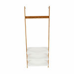 Casa si Gradina - Mobilier - Organizare si depozitare - Cuiere - Cuier cu rafturi, alb/bambus, MARIKE TYP 2 - Infinity.ro