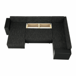 Casa si Gradina - Mobilier - Canapele si coltare - Coltare - Coltar reversibil, negru/negru spicat, STILA - Infinity.ro