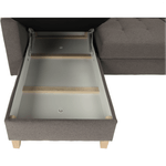 Casa si Gradina - Mobilier - Canapele si coltare - Coltare - Coltar, material textil gri maroniu TAUPE, model stanga, BRIDGET - Infinity.ro