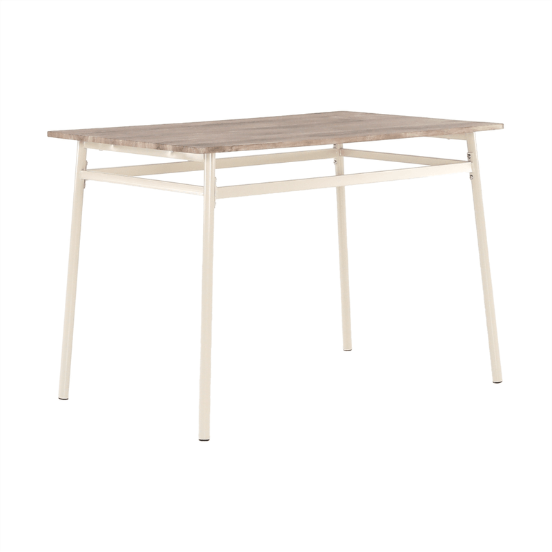 Casa si Gradina - Mobilier - Seturi de mobilier - Seturi mese si scaune - Set de luat masa, stejar canyon / bej,  KIMBY SET 1+5 - Infinity.ro
