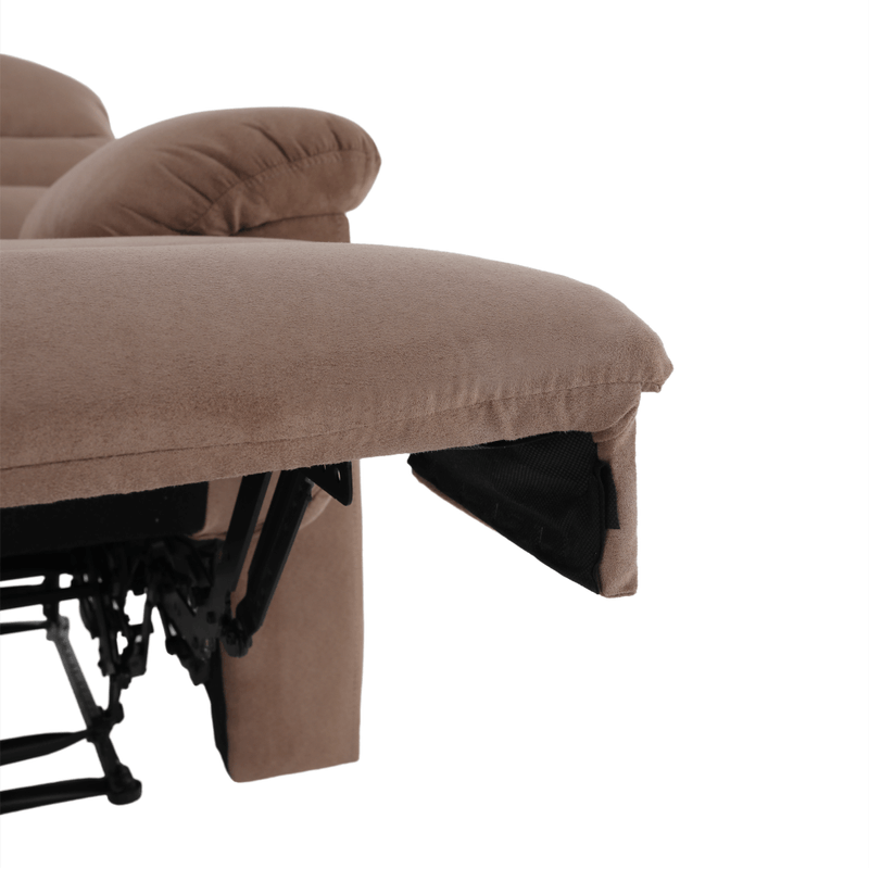 Ingrijire personala si Cosmetice - Sanatate si wellness - Articole wellness - Fotolii de masaj - Fotoliu reglabil masaj, material textil grej TAUPE, LAMBERT - Infinity.ro